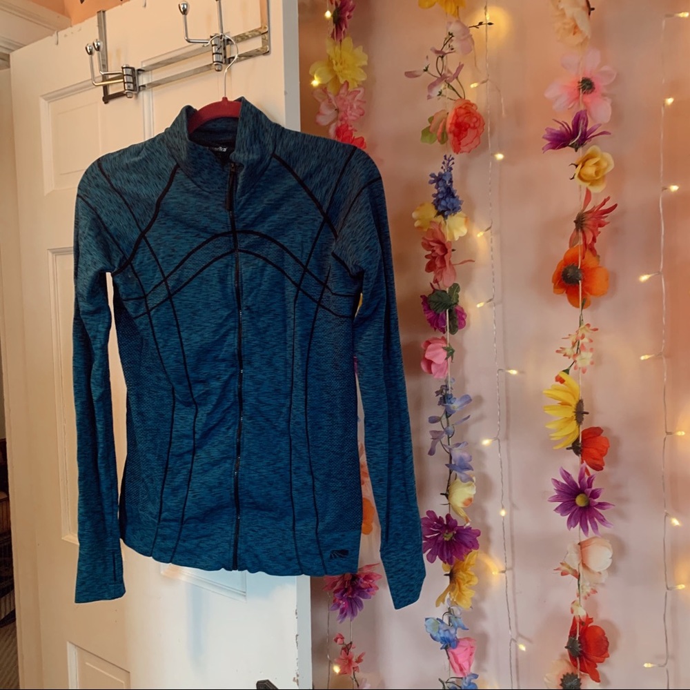 Marika Blue Athletic Zip Up!